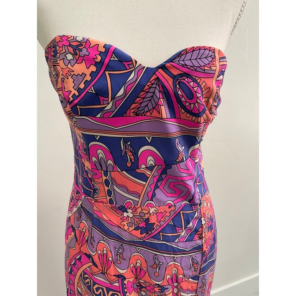 Alice & Trixie Art to Wear maxi dress with side slit in a size M - Picture 3 of 12